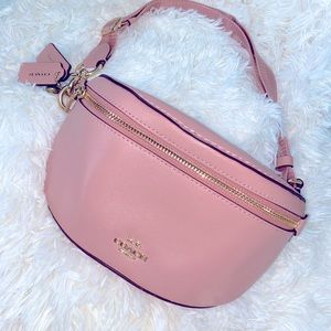 Coach X Selena Gomez Pink Leather Belt Bag  39315
